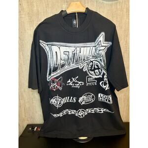 NWT Sz. XL - Men's Lost Hills Short Sleeve (black/white)